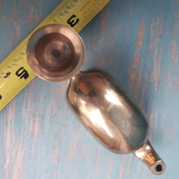 Vintage Brass Elephant Candlestick MCM Candle Holder Table Top Brass Animal gold - Picture 5 of 15